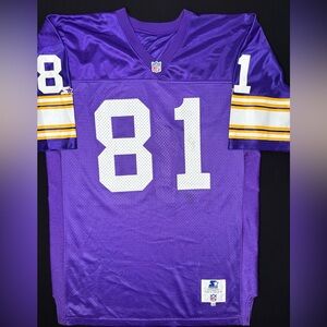 Rare Minnesota Vikings Anthony Carter Starter Authentic Football Jersey Size: 48